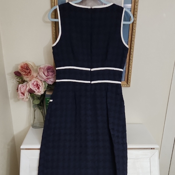 Nautica Blue Sheath Dress Sleeveless Crew Neck - Picture 9 of 12